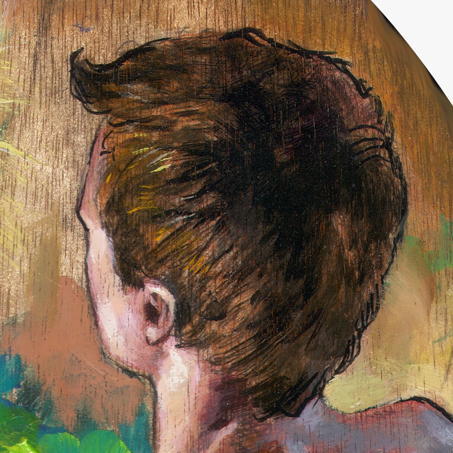 "The Painter's Pause" Original Painting on Palette