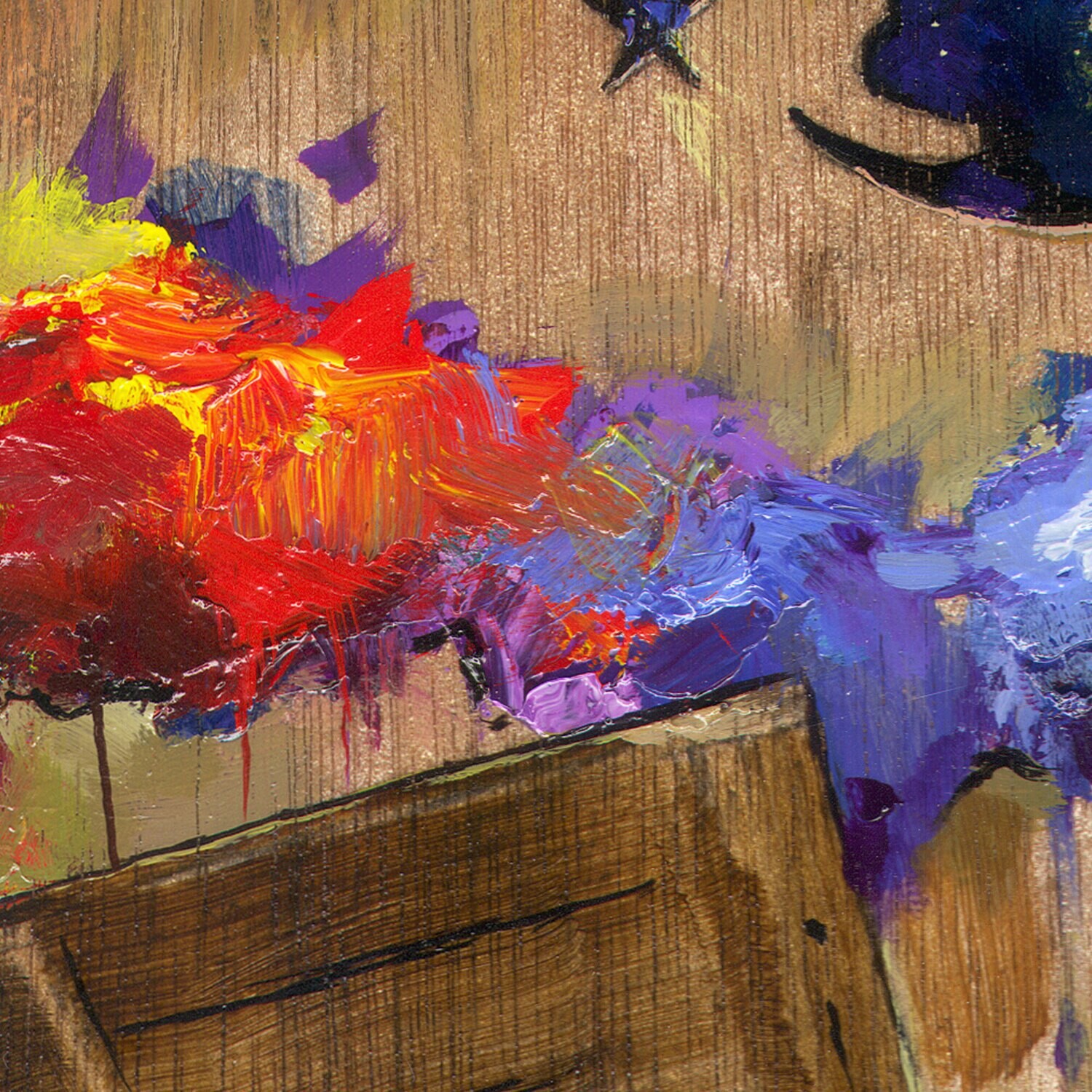 "The Painter's Pause" Original Painting on Palette