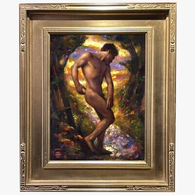 "September Reverie" Original Painting on Linen Canvas, Framed