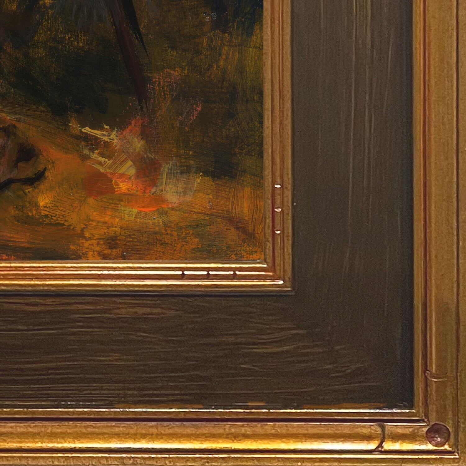 "Fallen" (after Etty) Original Painting on Panel, Framed