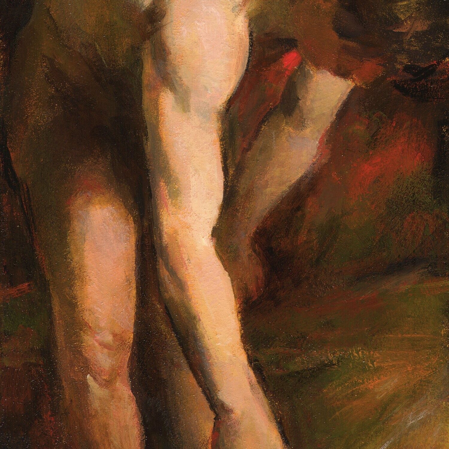 "Dwindling Time" (after Etty) Original Painting on Panel