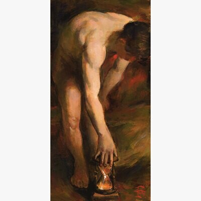&quot;Dwindling Time&quot; (after Etty) Original Painting on Panel
