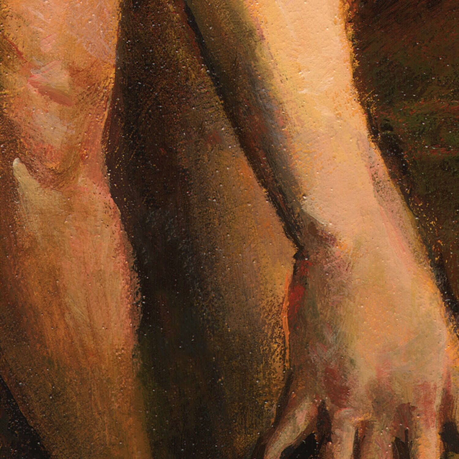"Dwindling Time" (after Etty) Original Painting on Panel