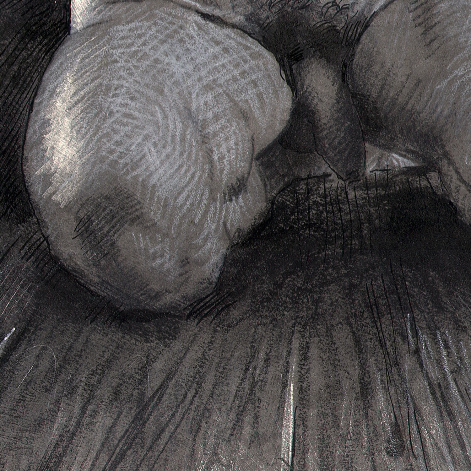 "Snapped" Original Mixed-Media Drawing