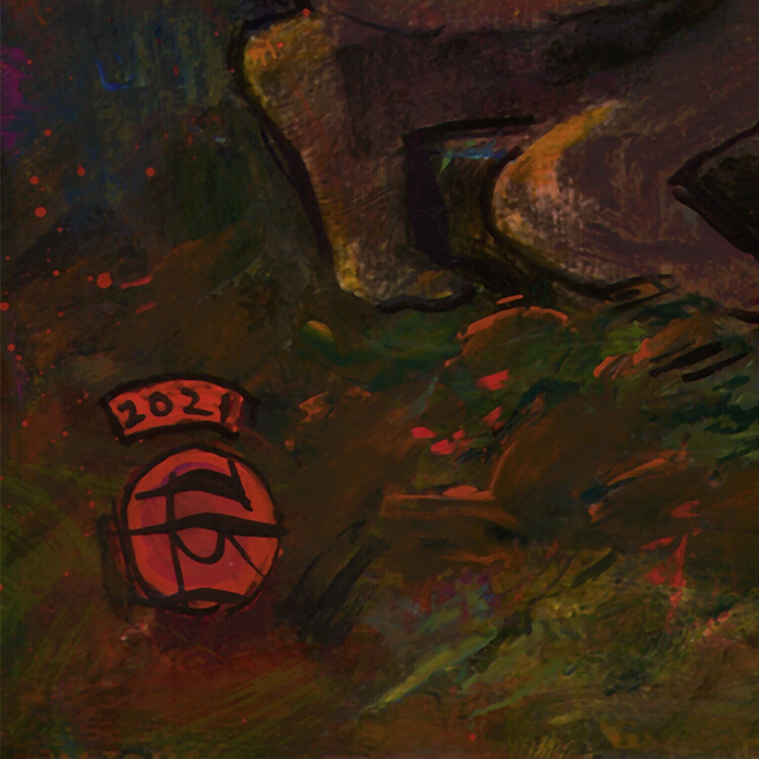 "The Rising" Original Framed Painting on Canvas