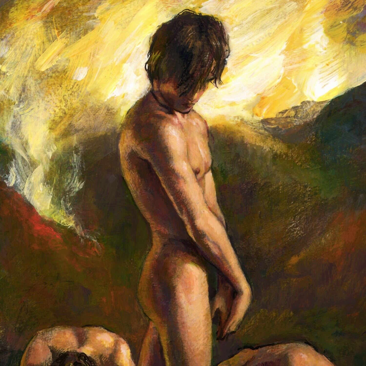 "The Rising" Original Framed Painting on Canvas