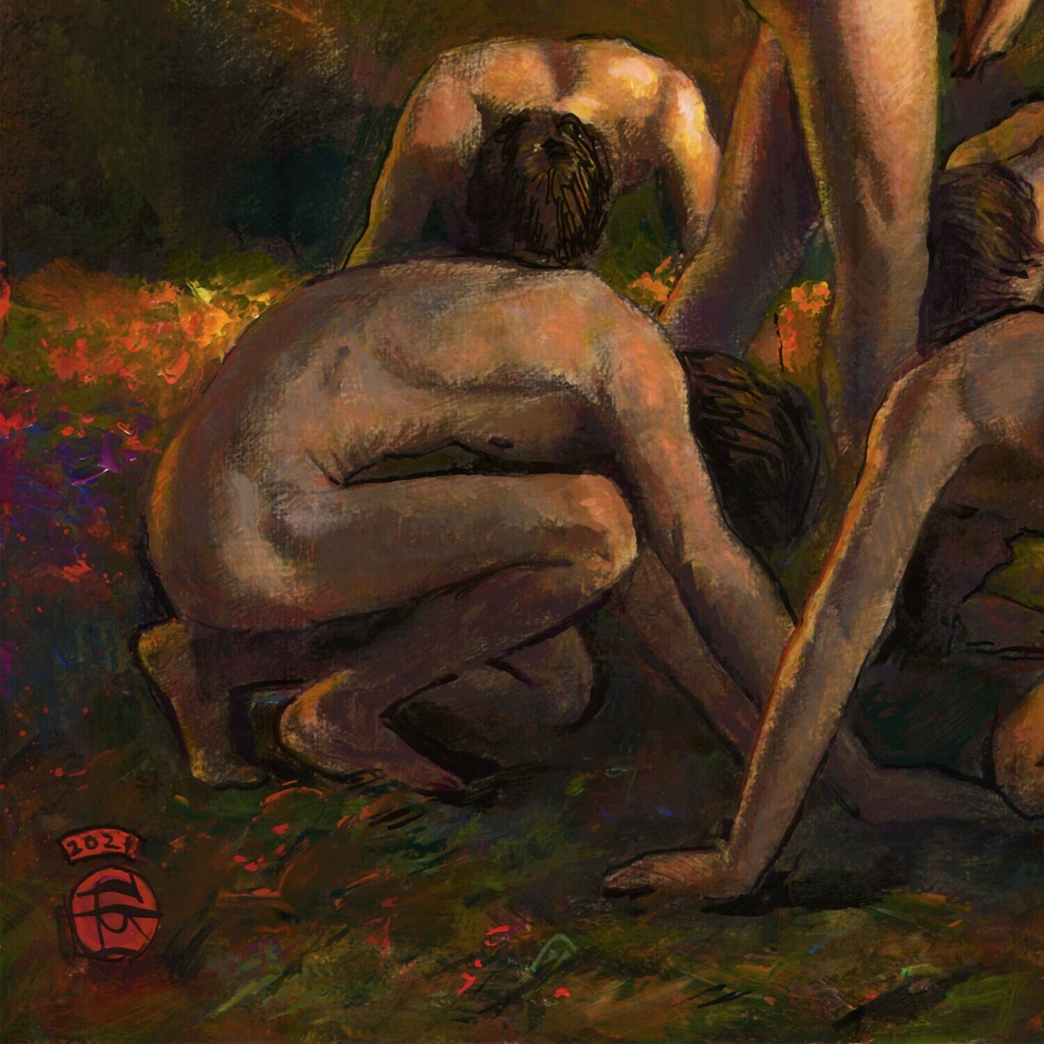 "The Rising" Original Framed Painting on Canvas
