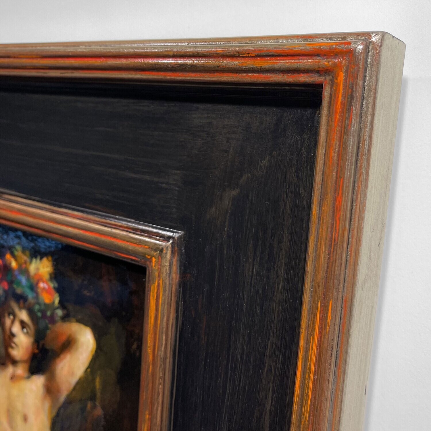 "Abbraccio" Original Painting on Panel with Artist's Frame