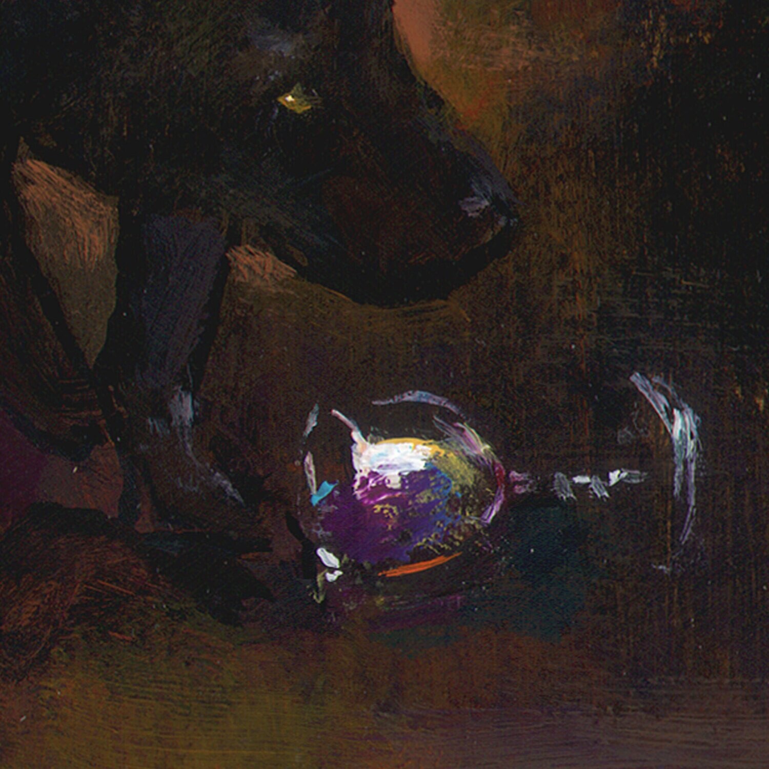 "Abbraccio" Original Painting on Panel with Artist's Frame