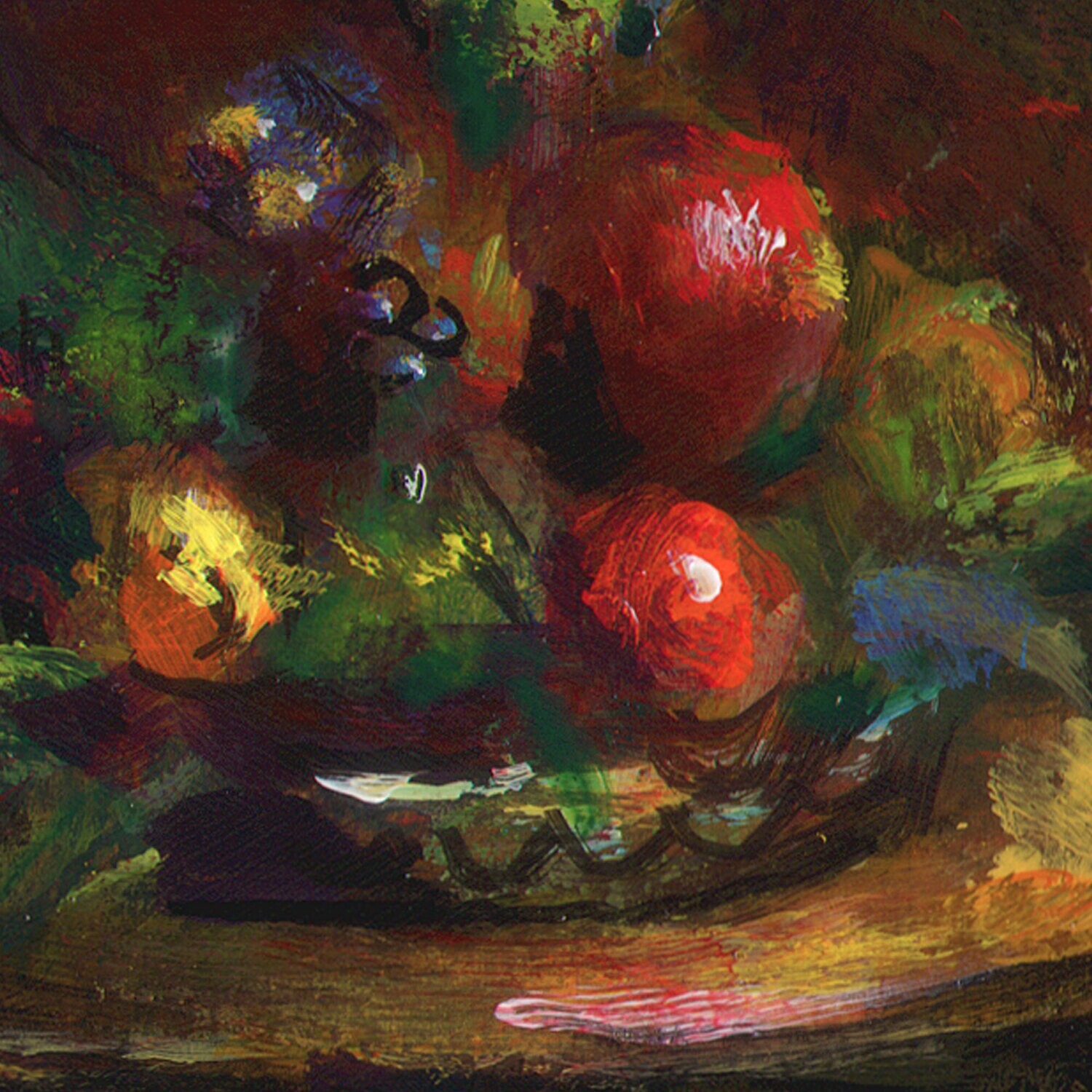 "Abbraccio" Original Painting on Panel with Artist's Frame