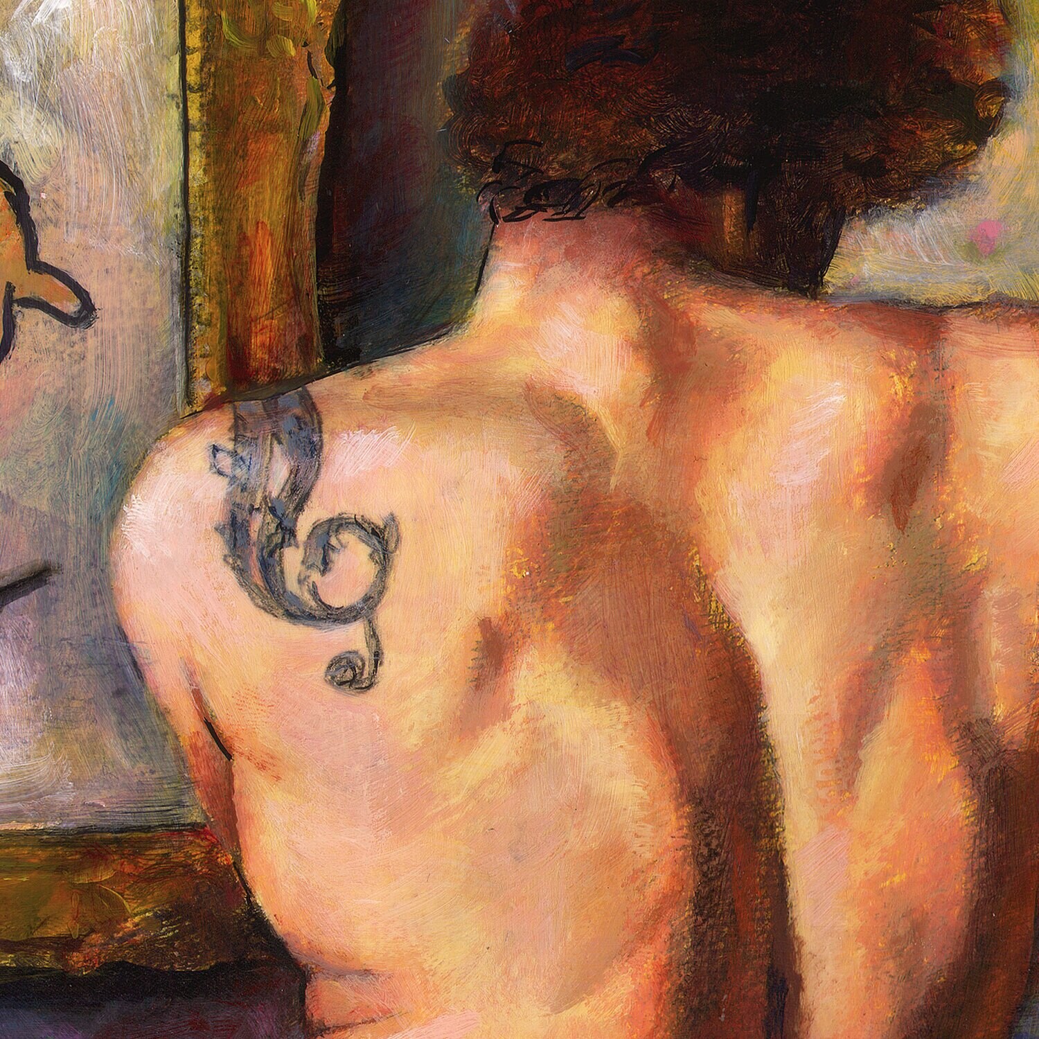 "The Listeners" Original Painting on Panel