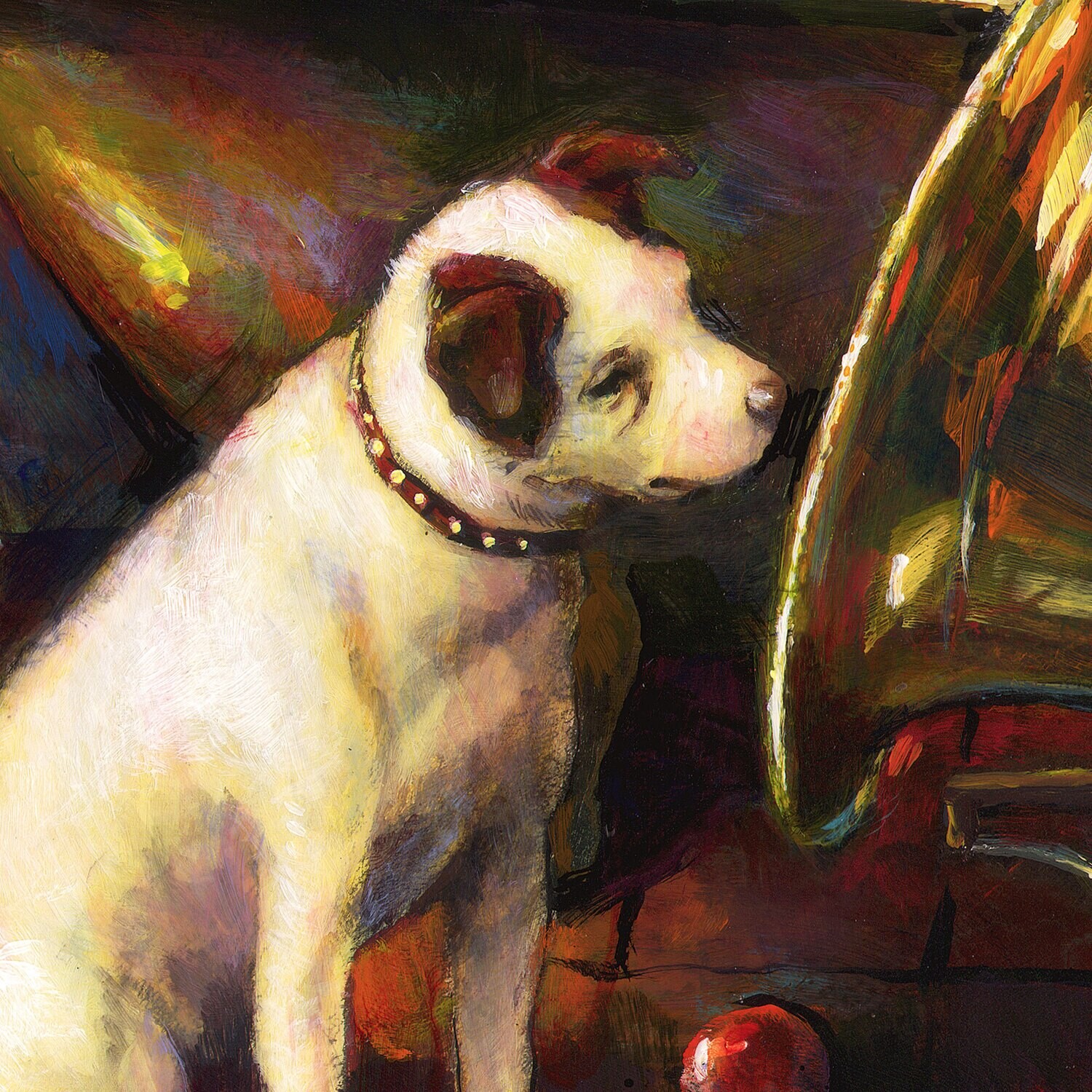 "The Listeners" Original Painting on Panel