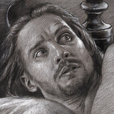 "The Stirring" Original Mixed-Media Drawing