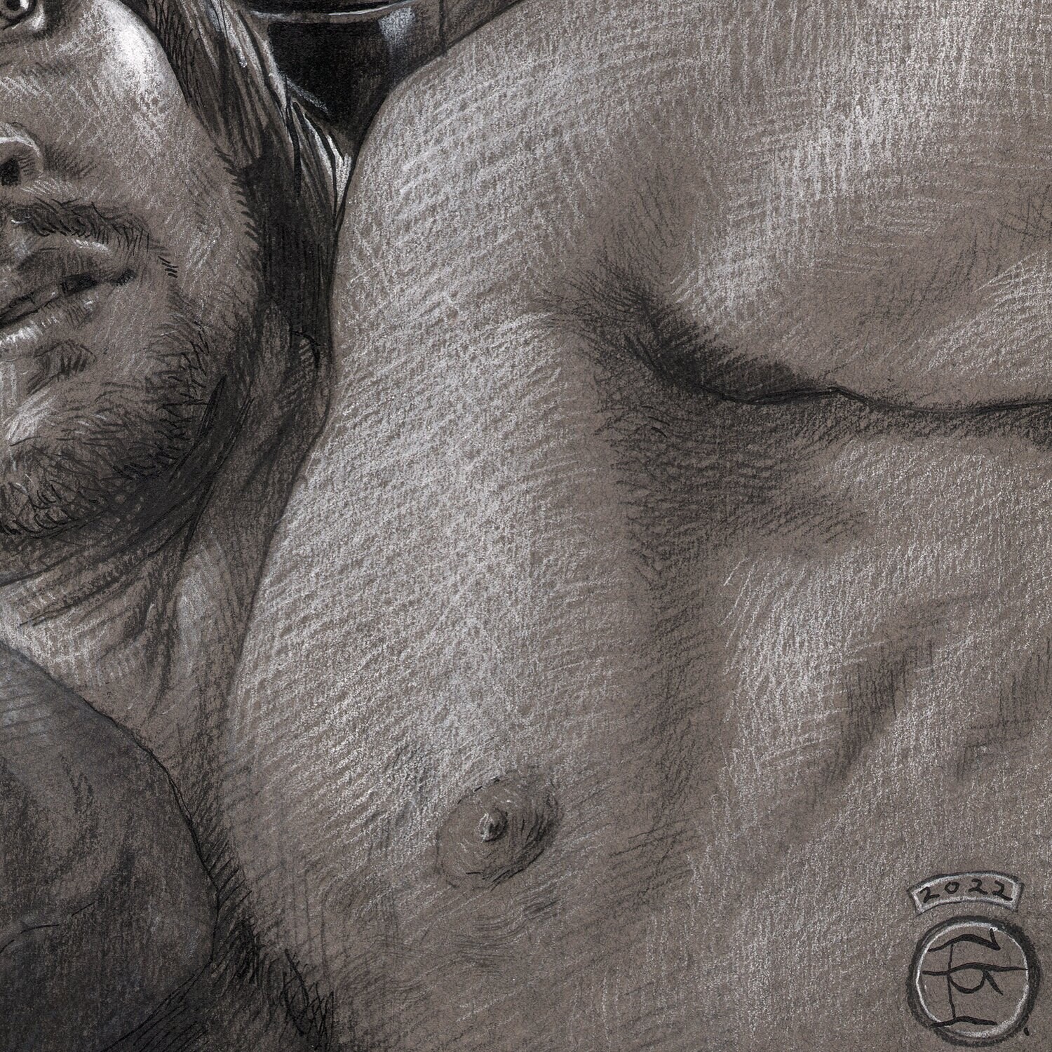"The Stirring" Original Mixed-Media Drawing