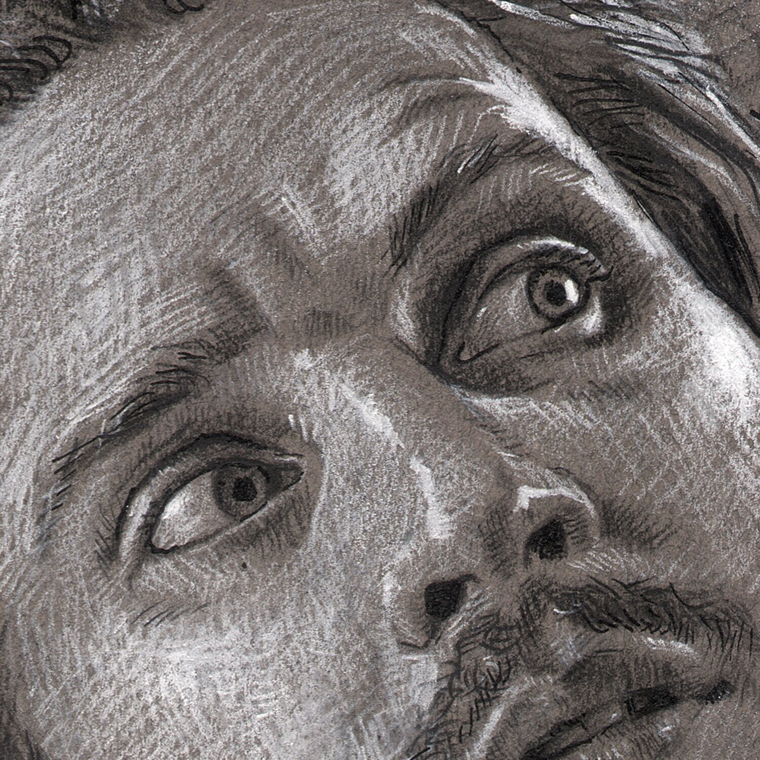 "The Stirring" Original Mixed-Media Drawing