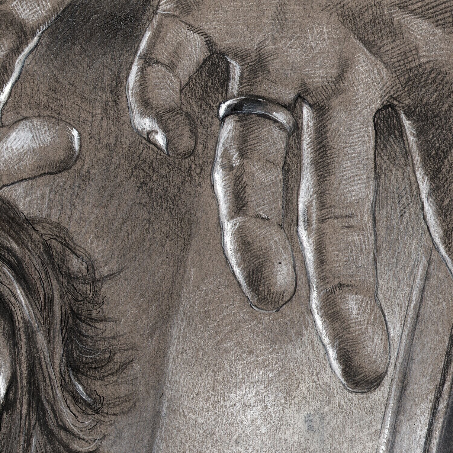 "Uplift" Original Mixed-Media Drawing