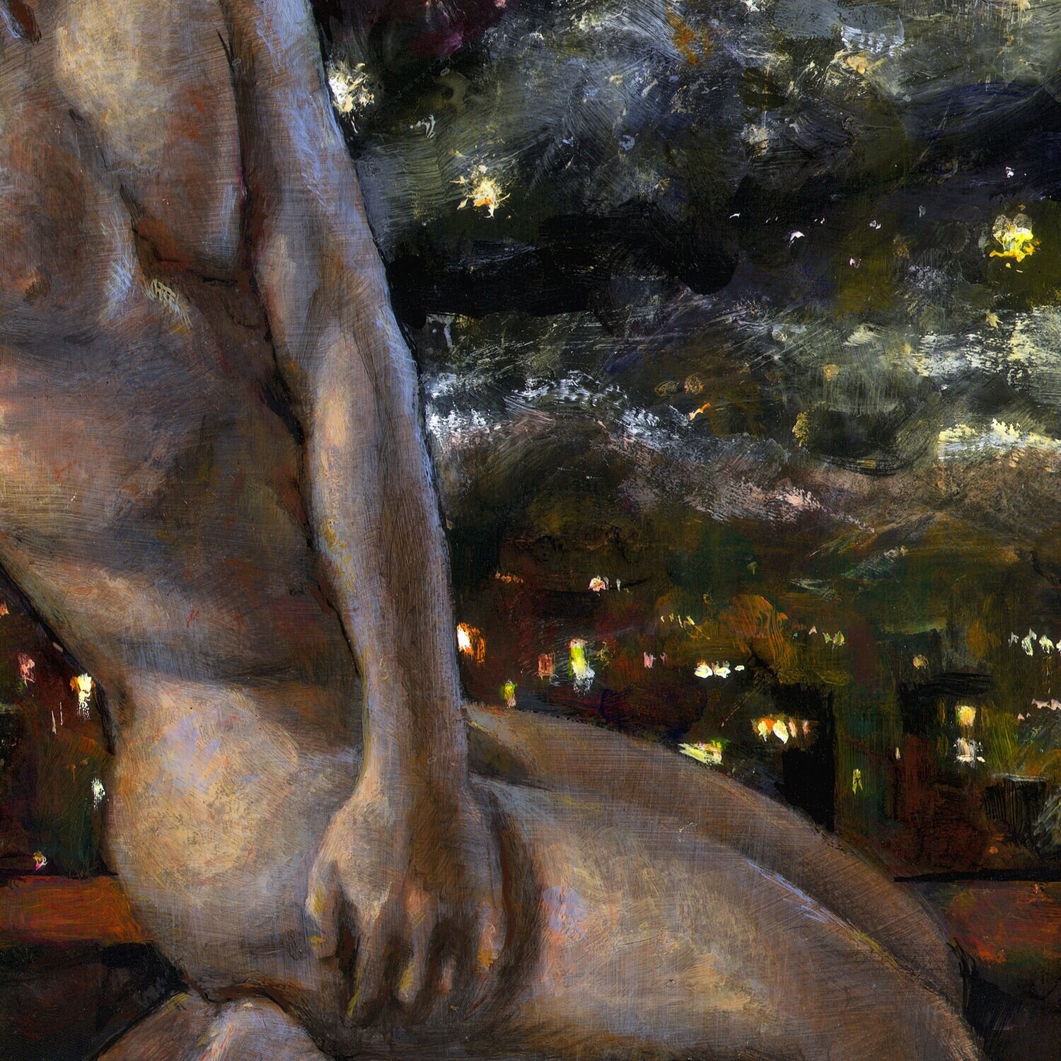 "The Roof" Original Painting on Panel