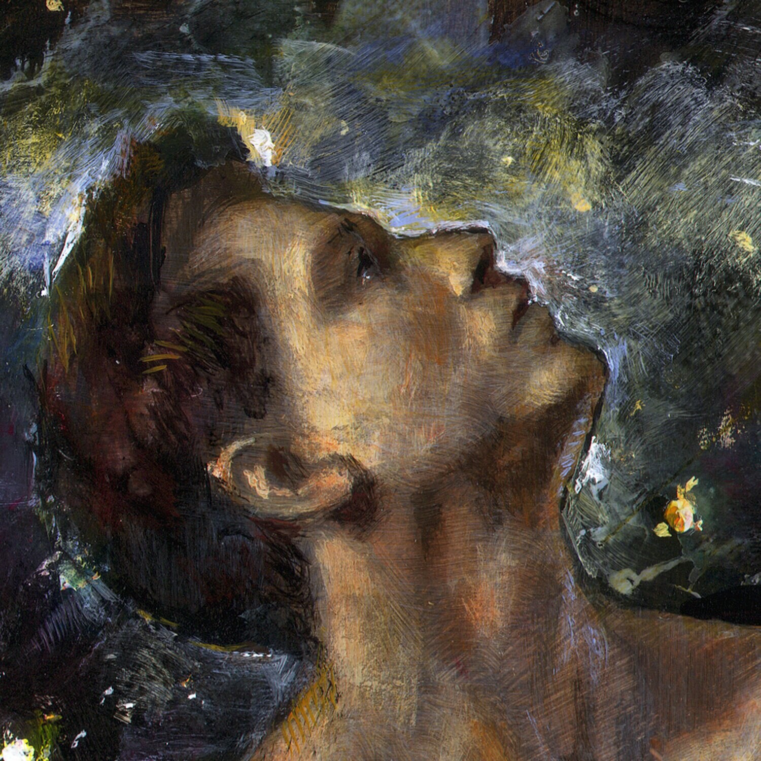 "The Roof" Original Painting on Panel