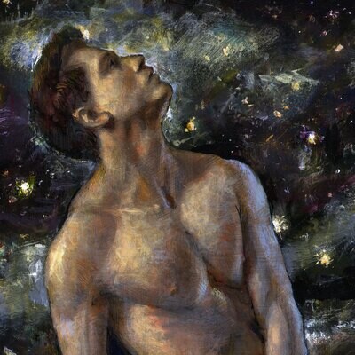"The Roof" Original Painting on Panel