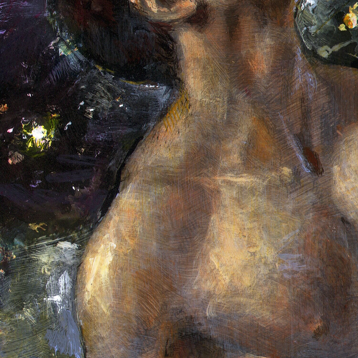 "The Roof" Original Painting on Panel