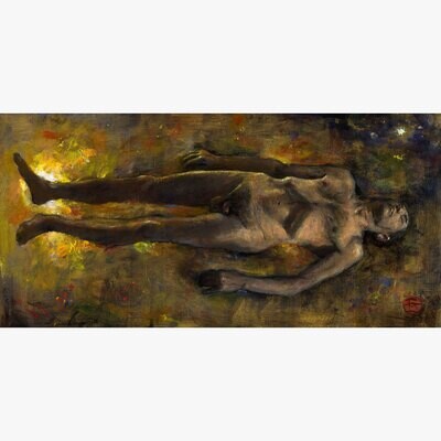 "The Sleep" Original Painting on Panel