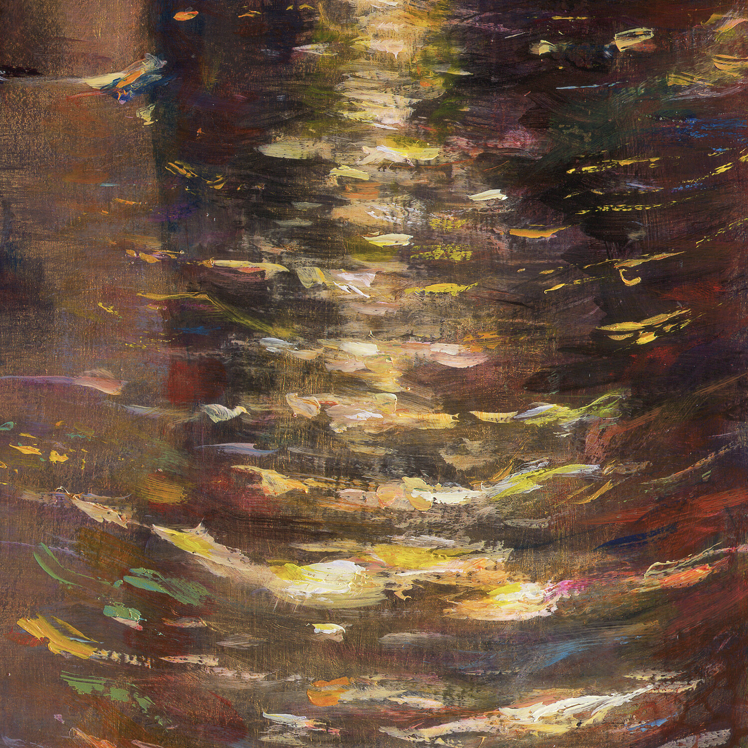 "The Shallows" Original Painting on Panel 20" X 10"
