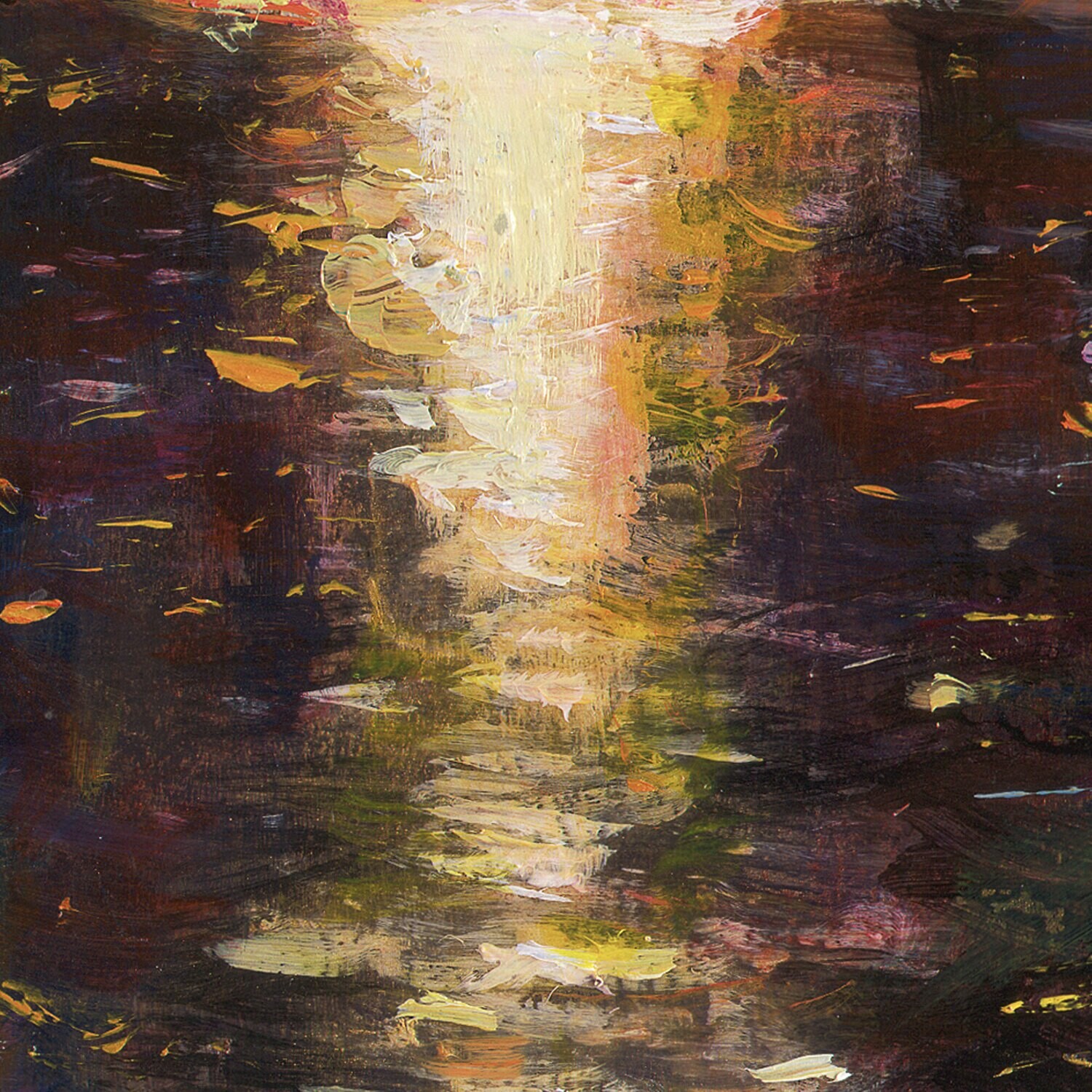 "The Shallows" Original Painting on Panel 20" X 10"