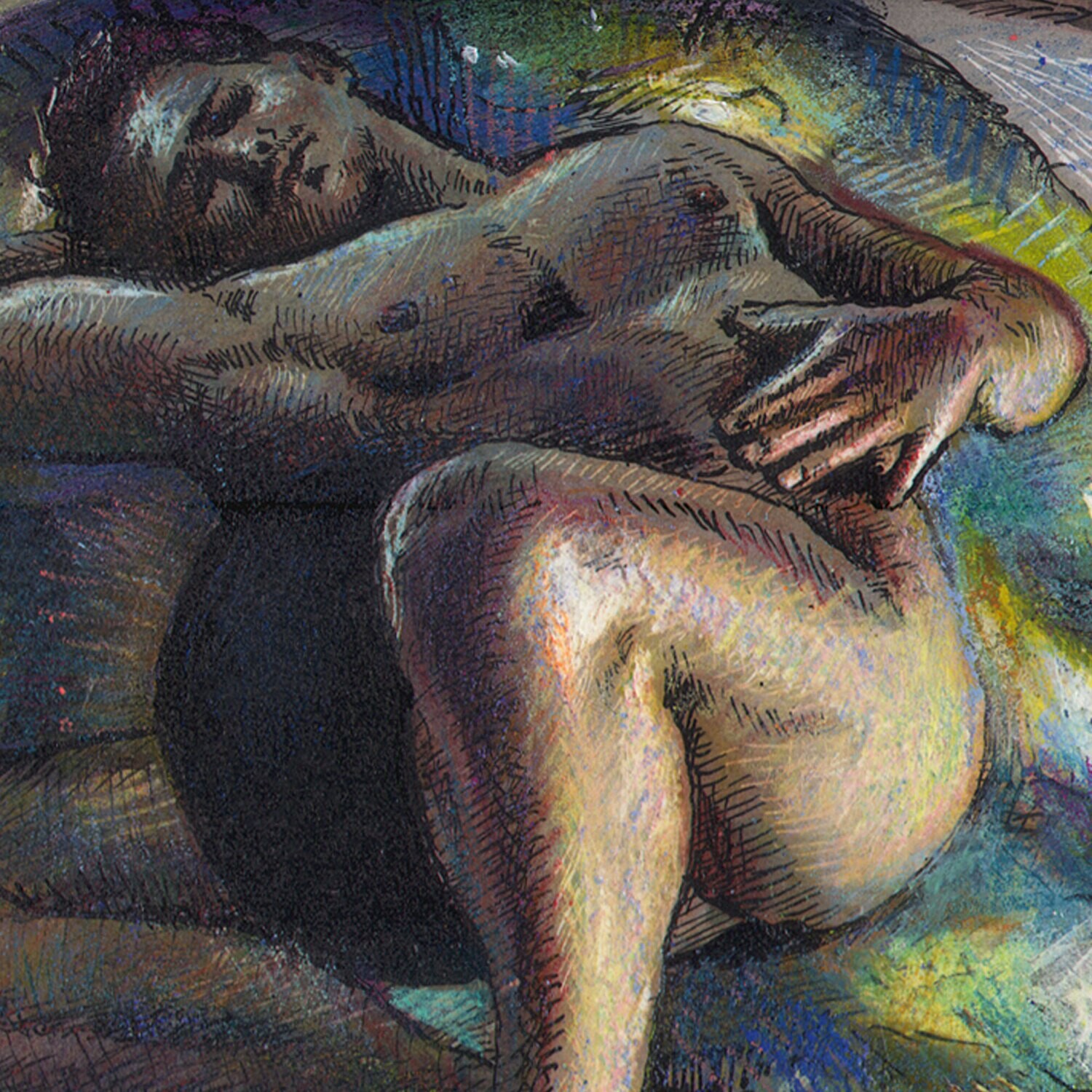 "Outside, Looking In" Original Mixed-Media Work on Paper