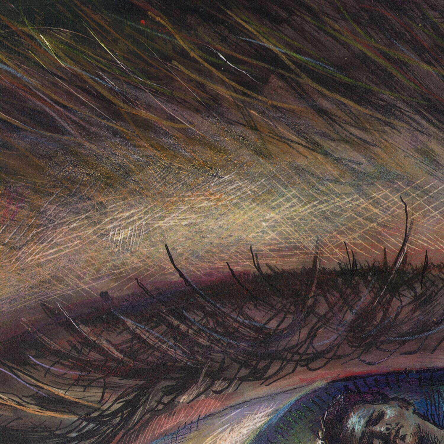 "Outside, Looking In" Original Mixed-Media Work on Paper