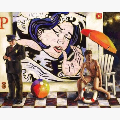 &quot;The Changing of the Guard&quot; Museum Series Original Painting on Panel