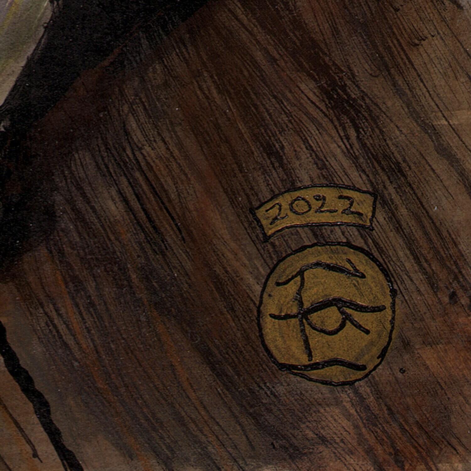 "The Protector" Original Mixed-Media Work on Paper