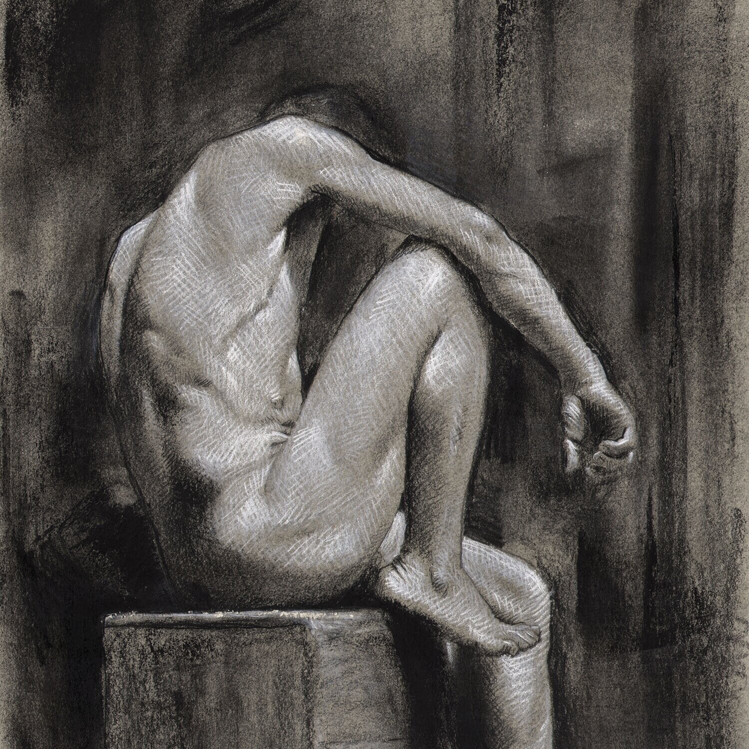 "Malaise" Original Charcoal Drawing | Framing Available