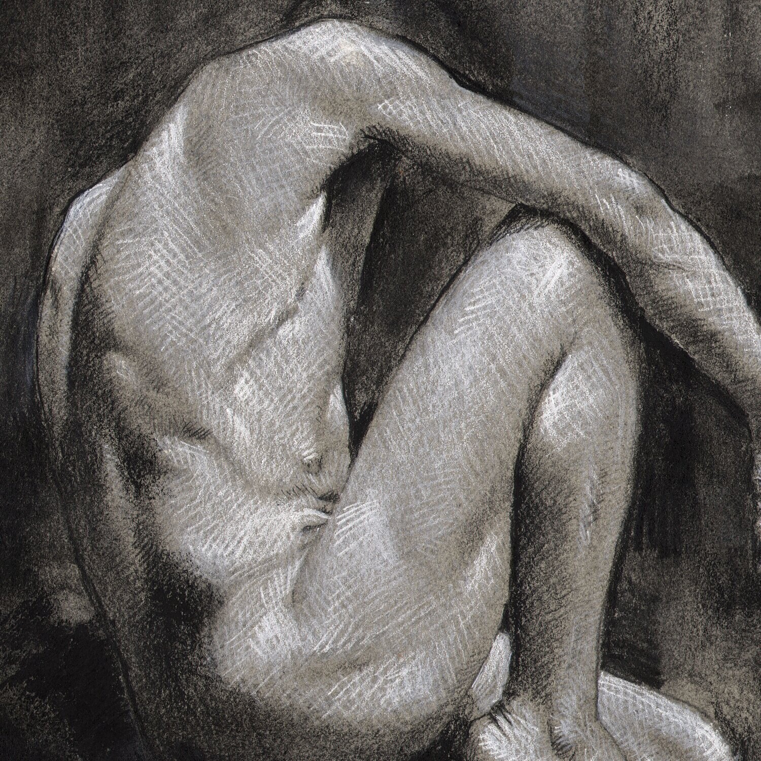 "Malaise" Original Charcoal Drawing | Framing Available