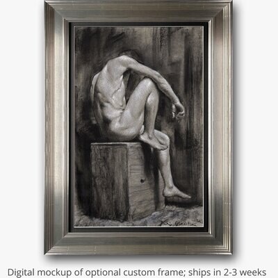 "Malaise" Original Charcoal Drawing | Framing Available