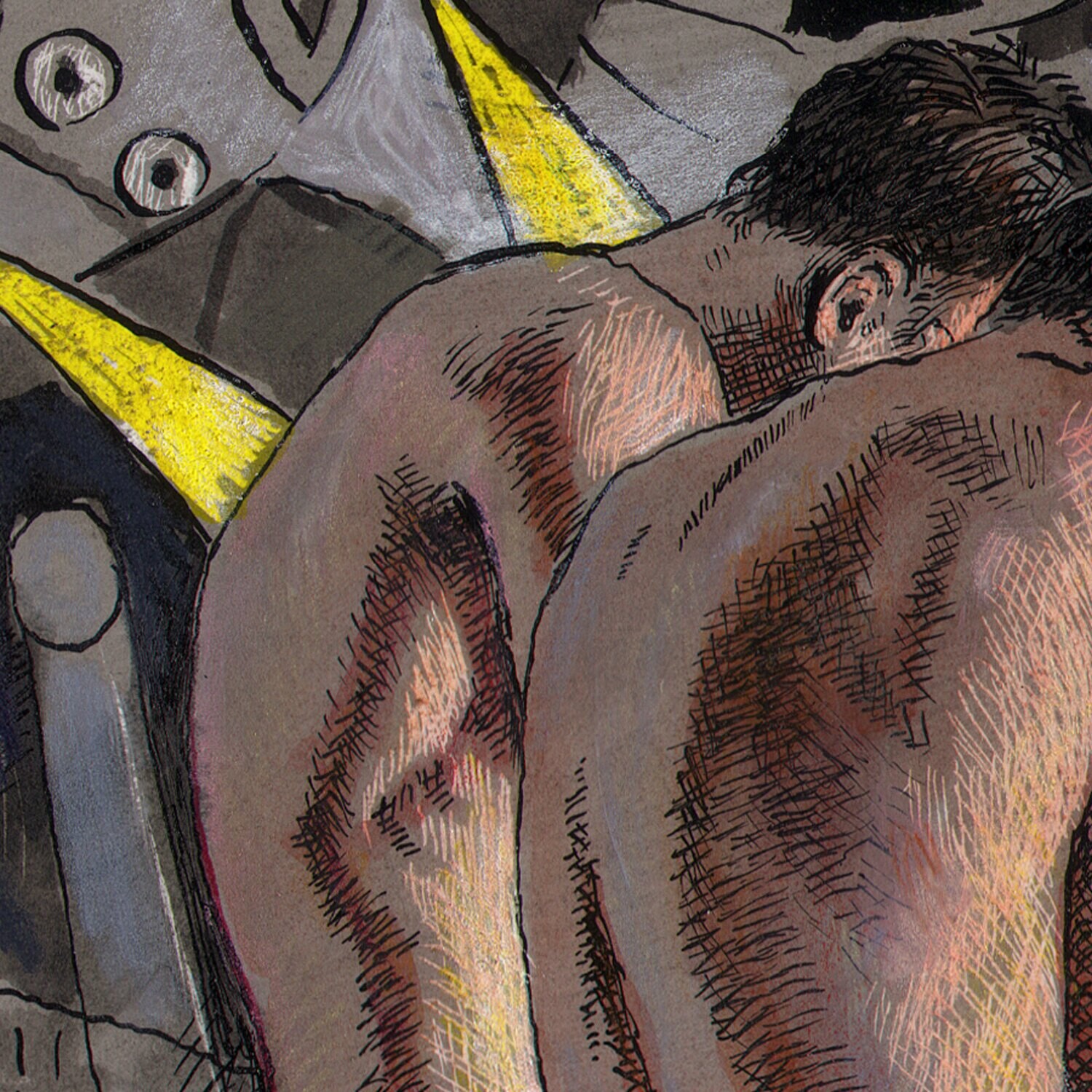 "Why War?" Original Mixed-Media Work on Paper