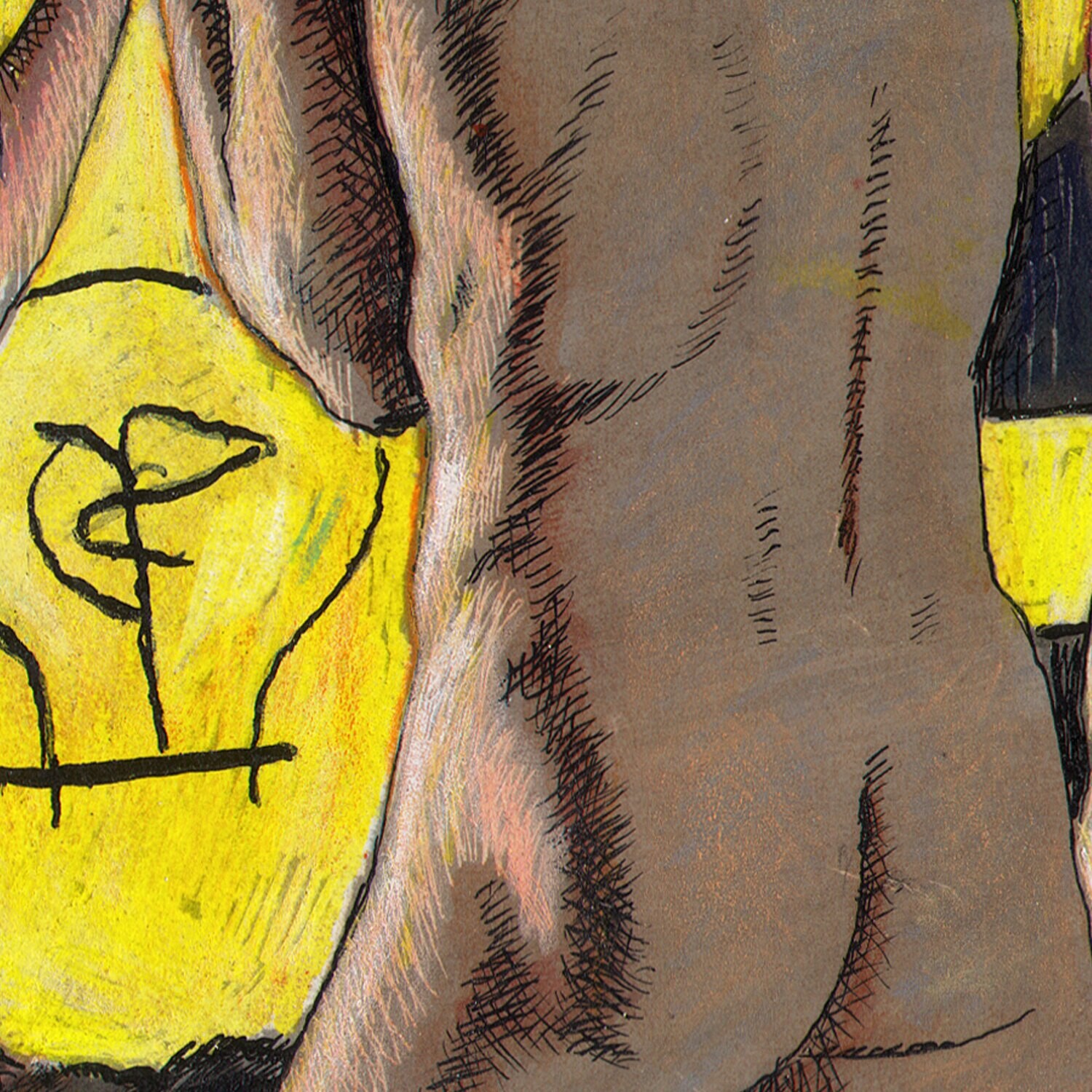 "Why War?" Original Mixed-Media Work on Paper