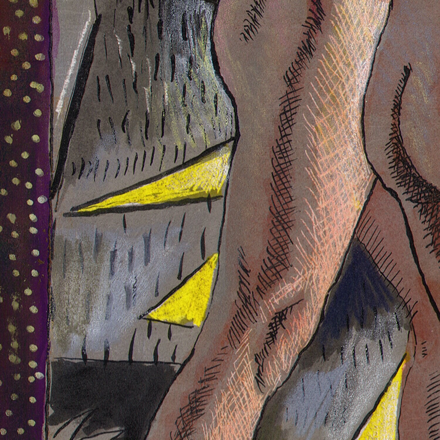 "Why War?" Original Mixed-Media Work on Paper