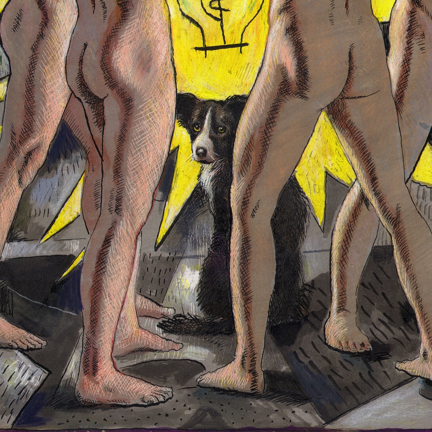 "Why War?" Original Mixed-Media Work on Paper