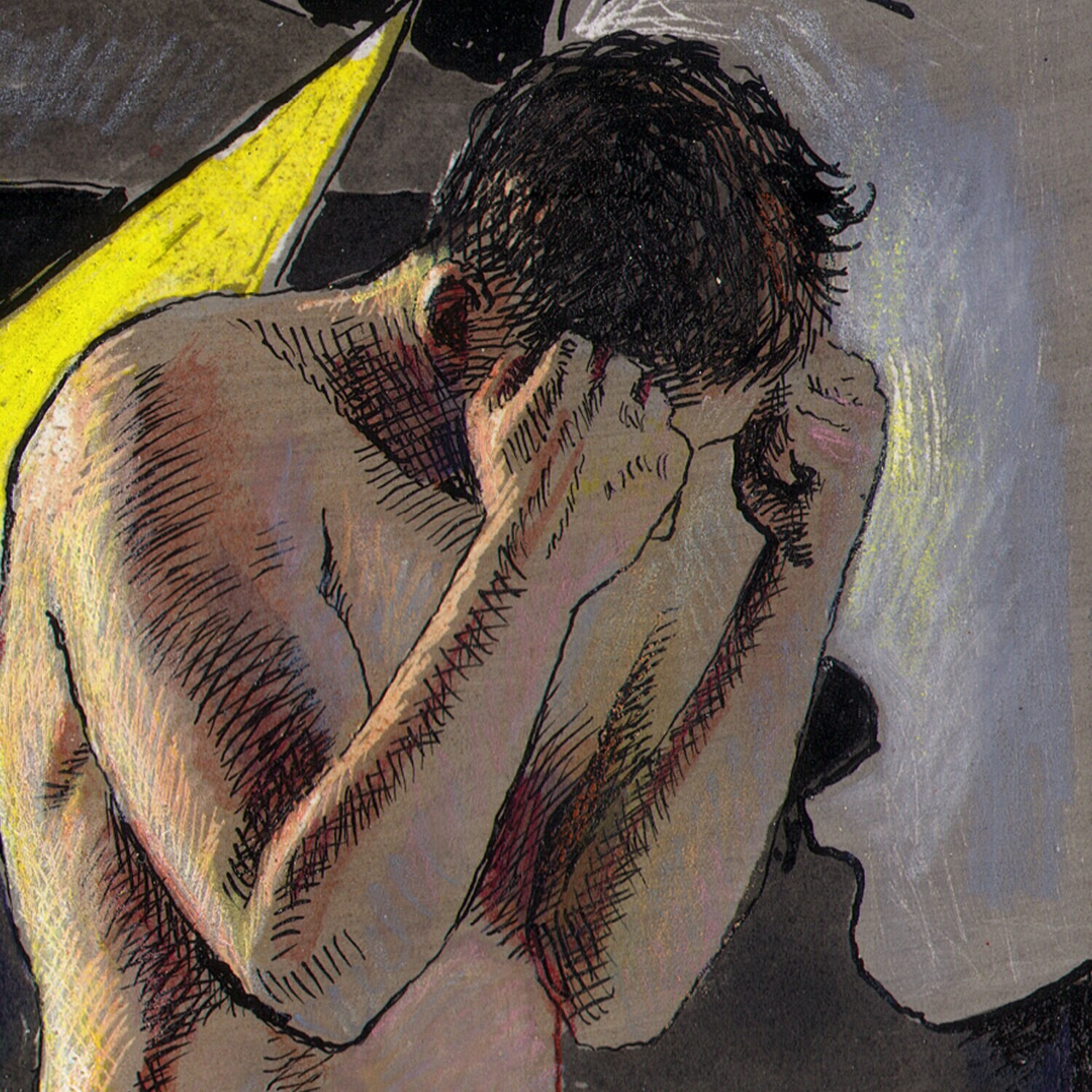 "Why War?" Original Mixed-Media Work on Paper