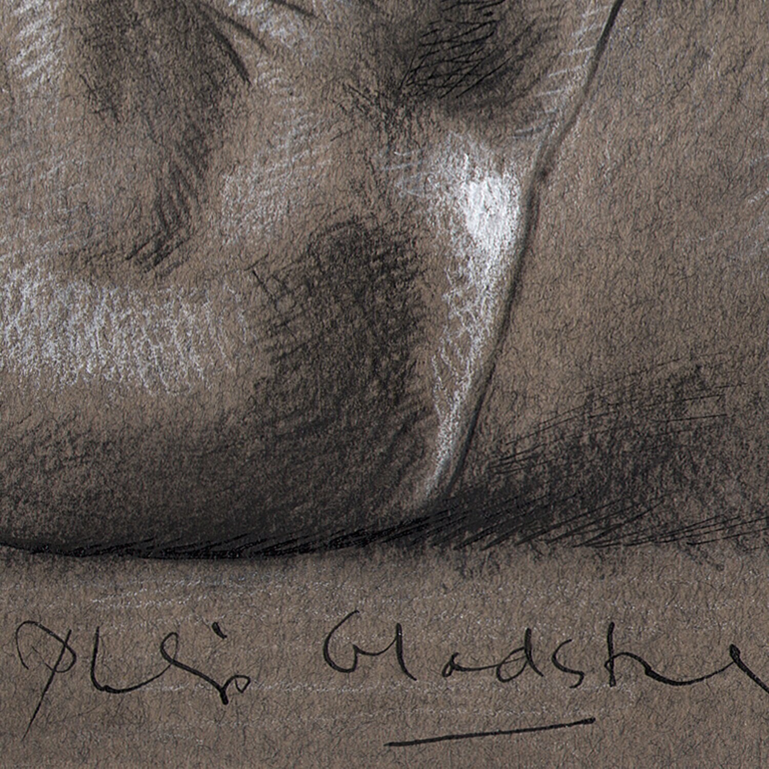 "Contained" Original Charcoal Drawing | Frame Option | Free Shipping Worldwide