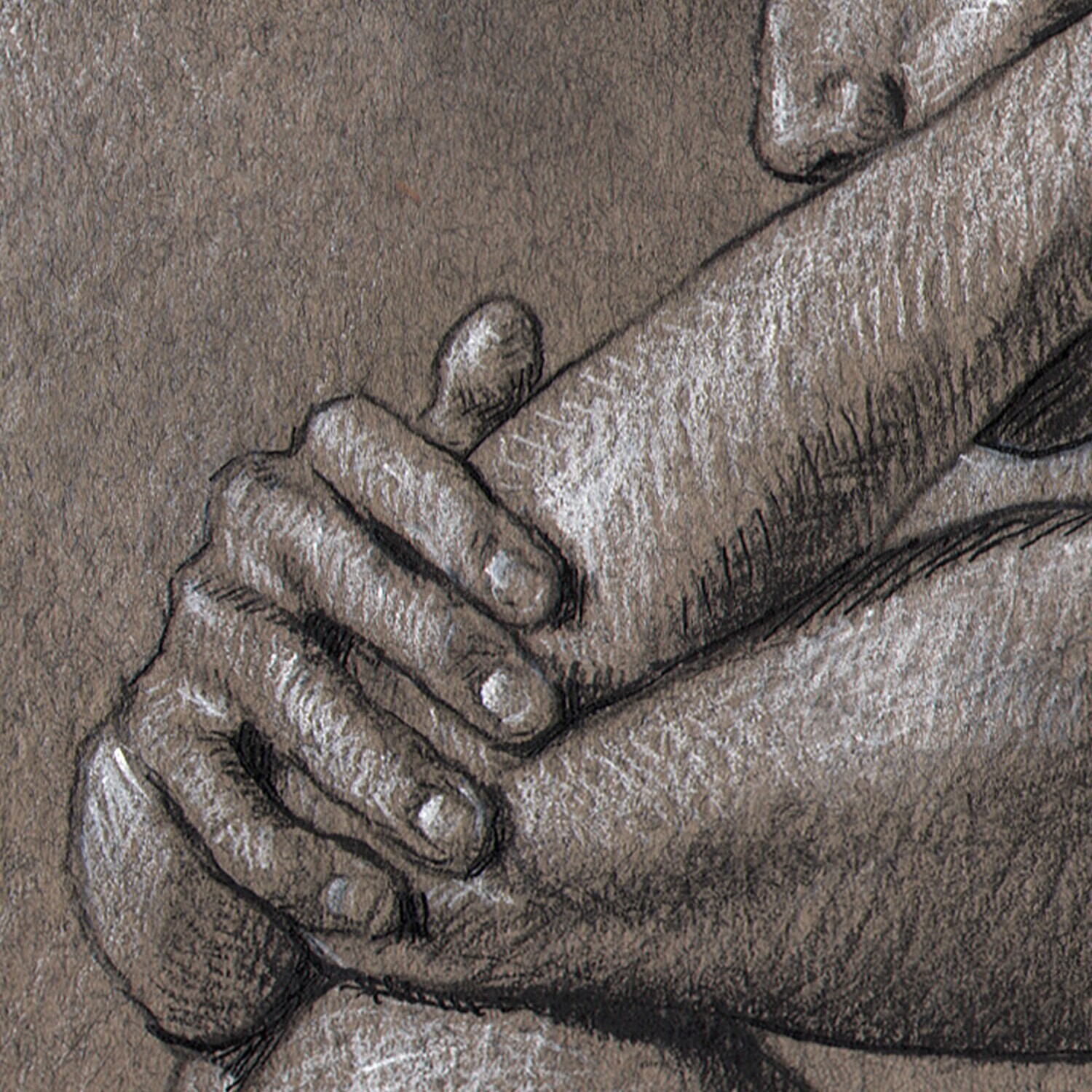 "Contained" Original Charcoal Drawing | Frame Option | Free Shipping Worldwide
