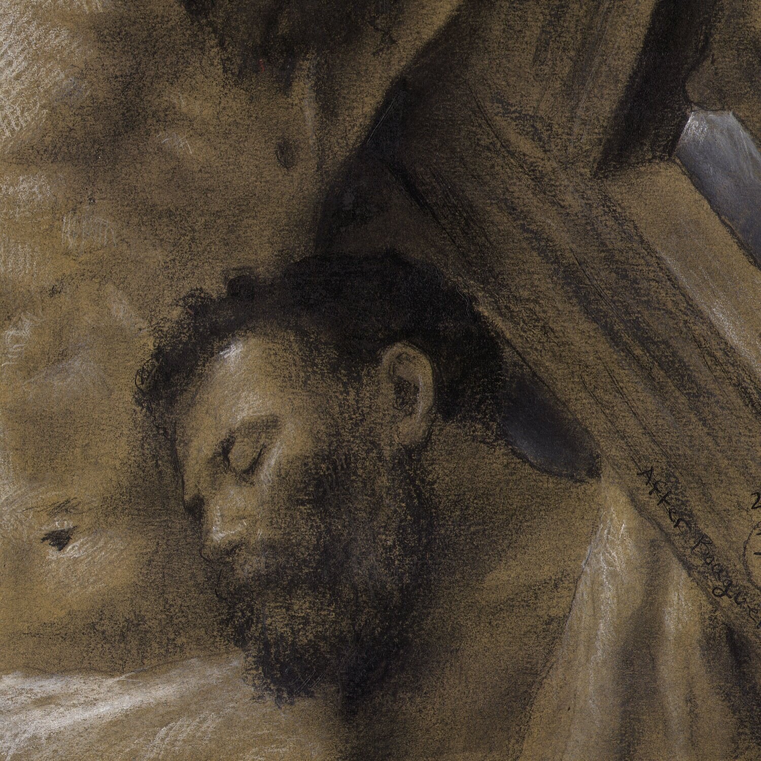 "Compassion" (after Bouguereau) Original Mixed-Media Drawing | Frame Option | Free Shipping Worldwide