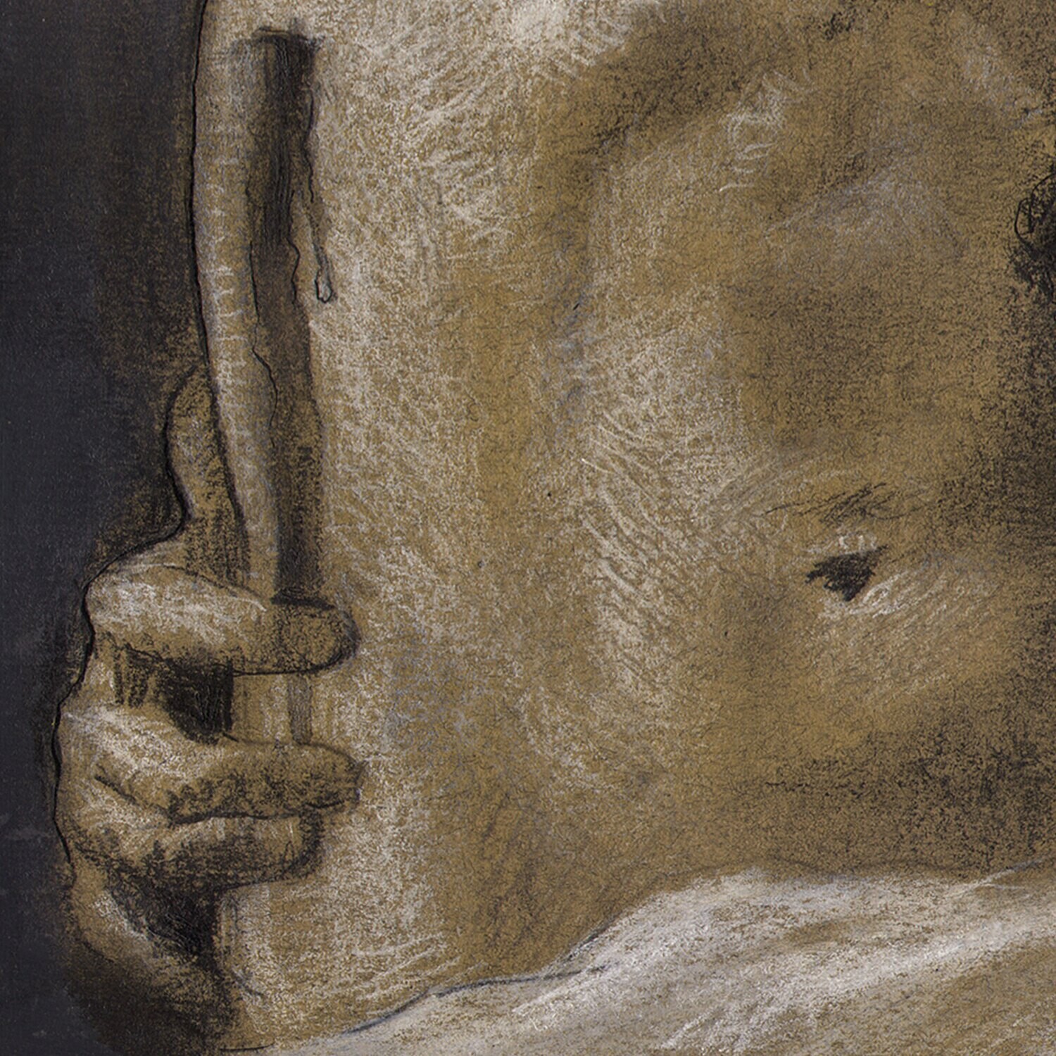 "Compassion" (after Bouguereau) Original Mixed-Media Drawing | Frame Option | Free Shipping Worldwide