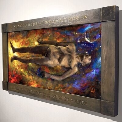 "The Sleep" Original Painting on Panel with Artist's Frame | Free Shipping Worldwide