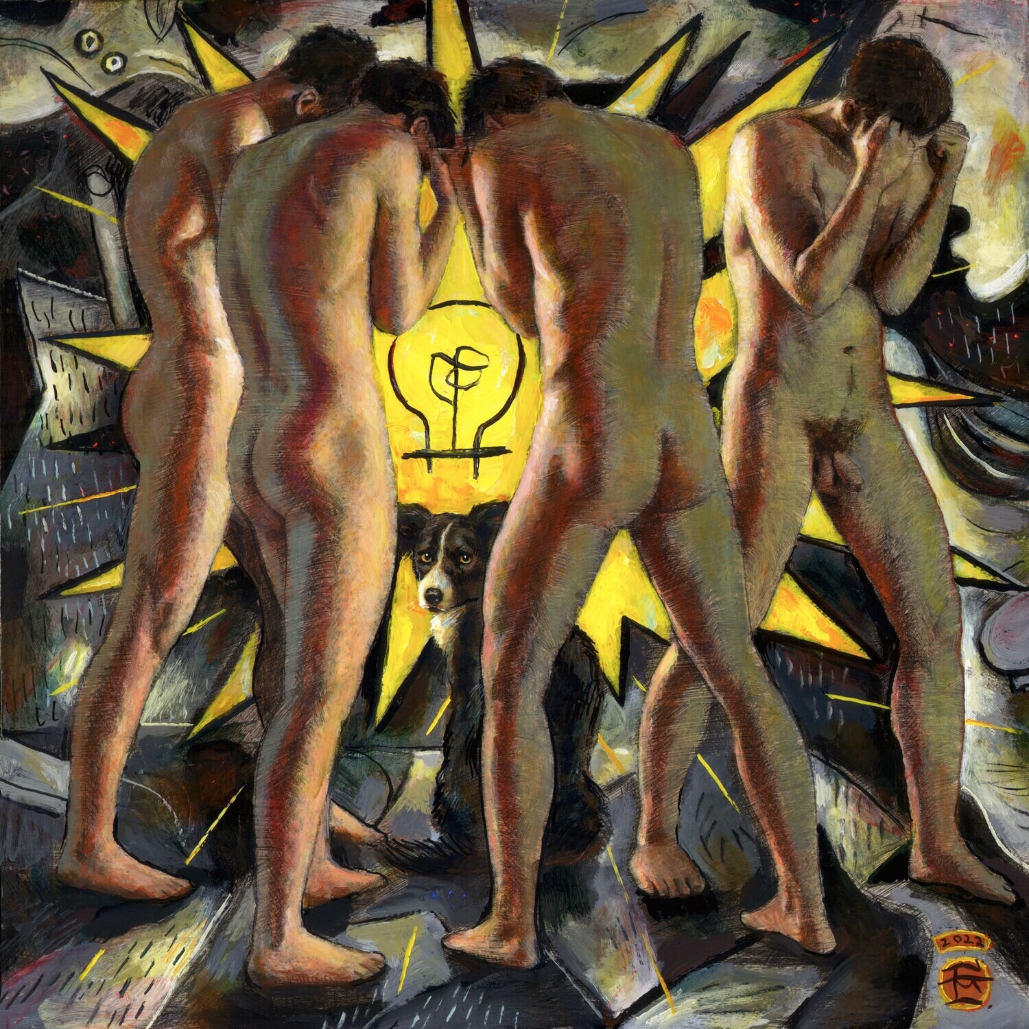 "Why War?" Original Painting on Panel | Free Shipping Worldwide