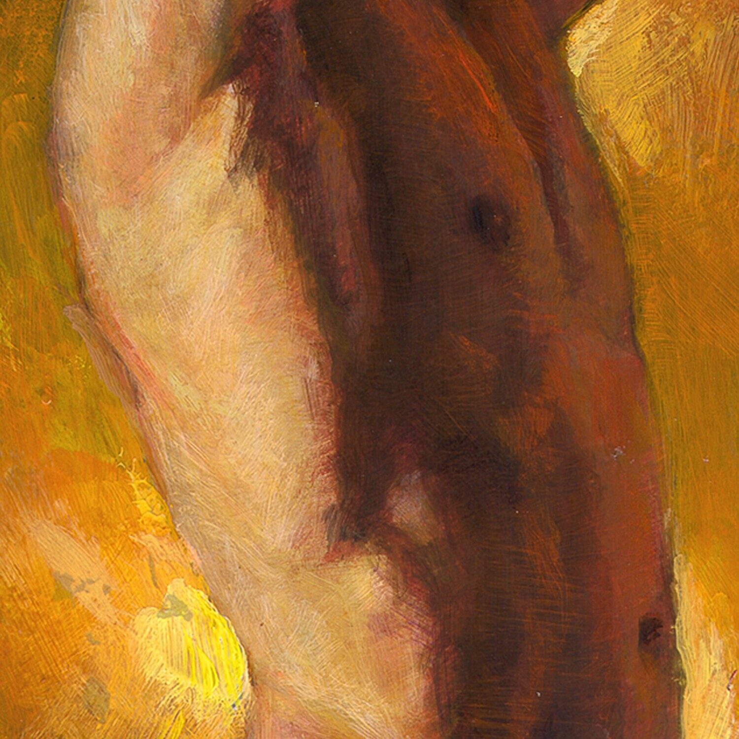 "The Hot Bath" Original Painting on Panel | Free Shipping Worldwide