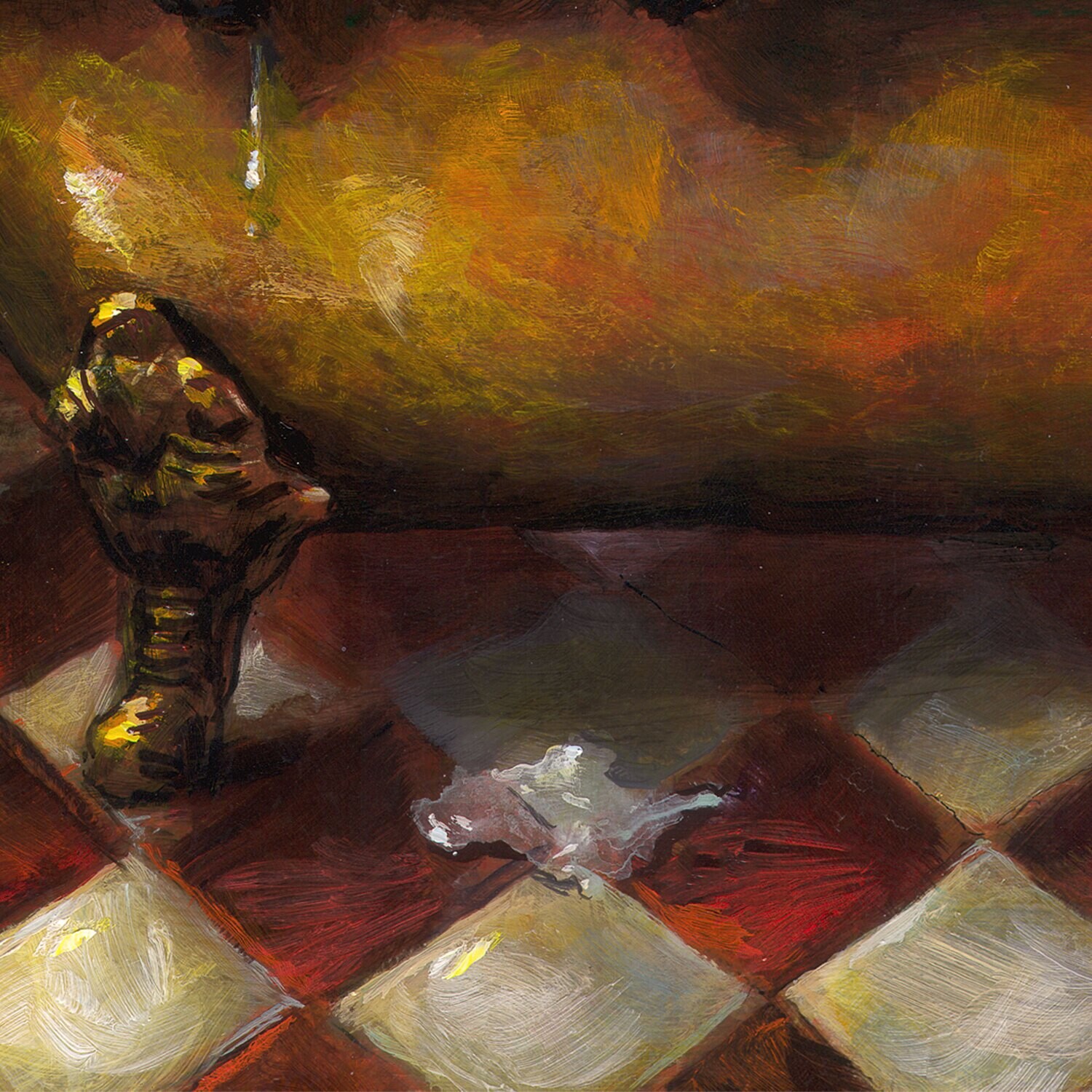 "The Hot Bath" Original Painting on Panel | Free Shipping Worldwide