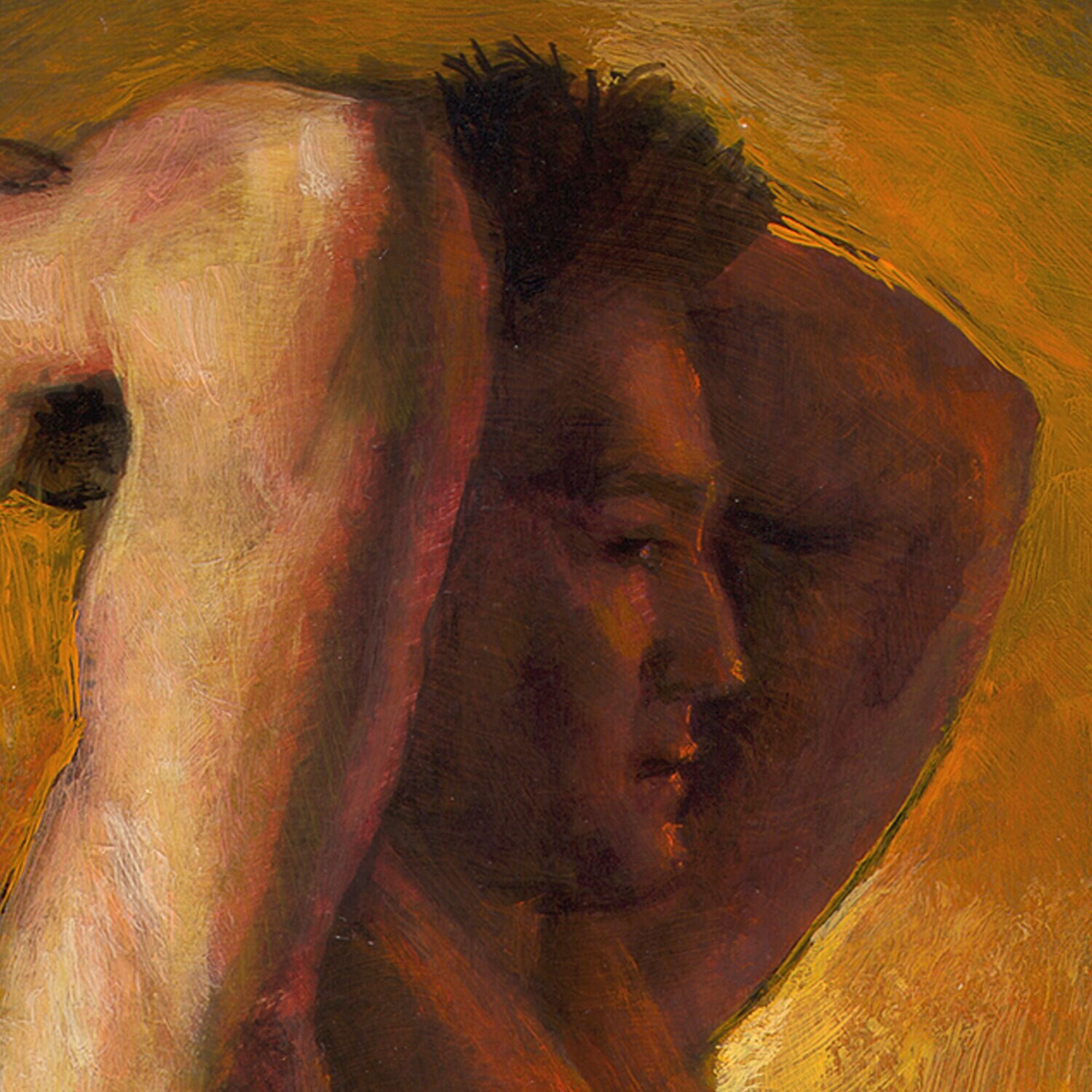 "The Hot Bath" Original Painting on Panel | Free Shipping Worldwide