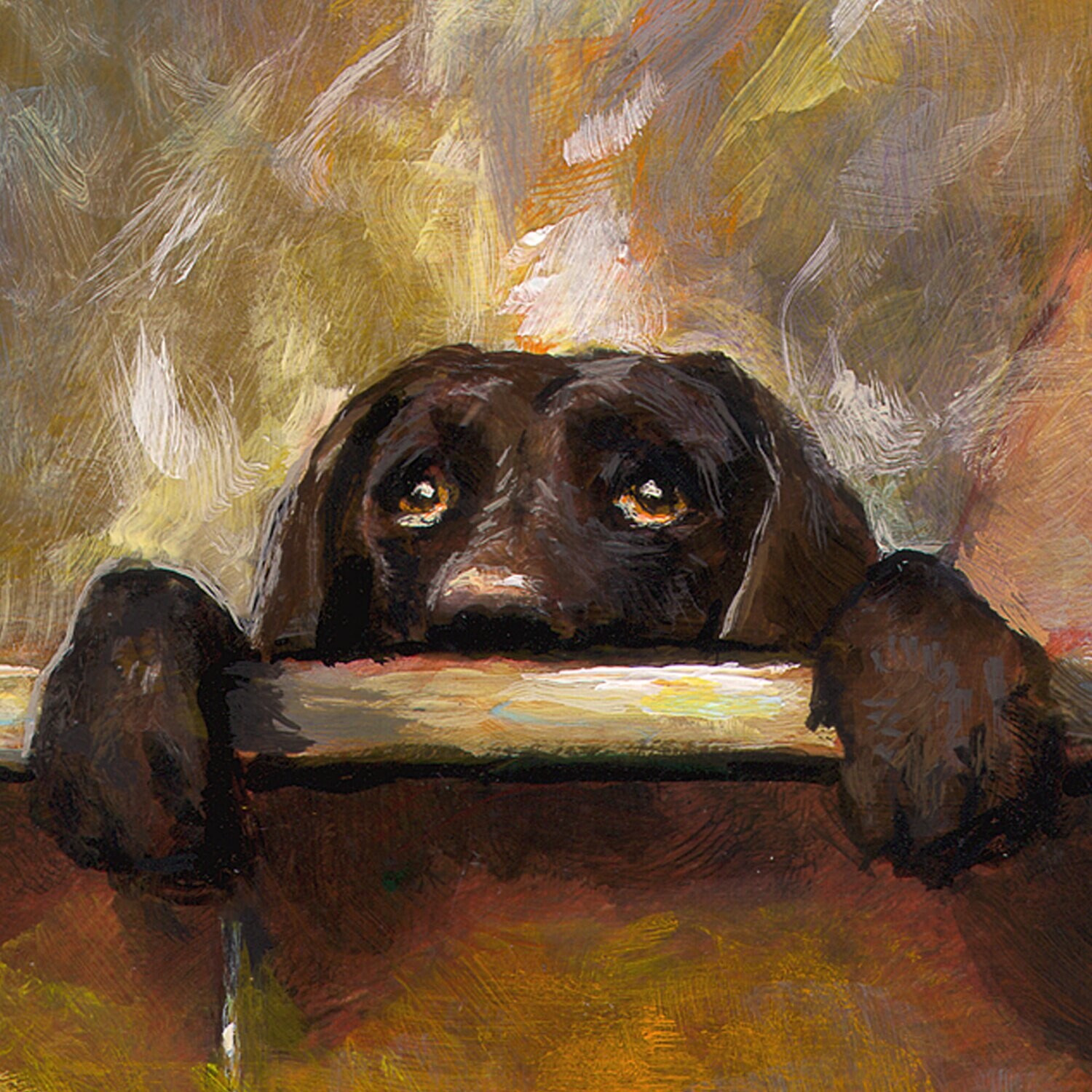 "The Hot Bath" Original Painting on Panel | Free Shipping Worldwide