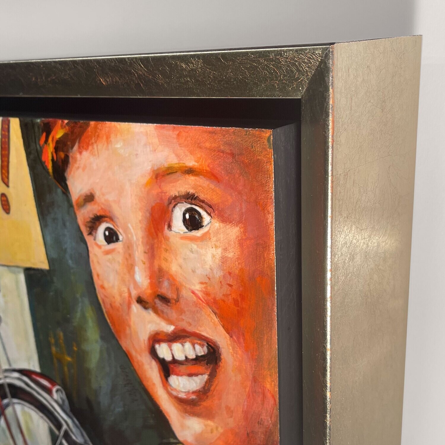 "Innocence Exists" Original Painting on Panel, Framed | Free Shipping Worldwide